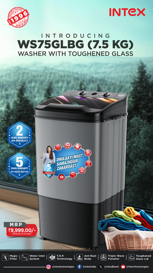 Intex 7.5 KG Washer | WS75GLBG